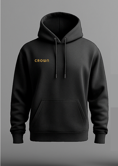 Crown Hoodie Black